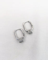 Boucles d'oreilles BIRKIN - Argenté
