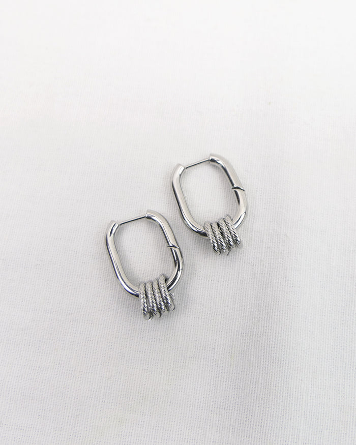 Boucles d'oreilles BIRKIN - Argenté