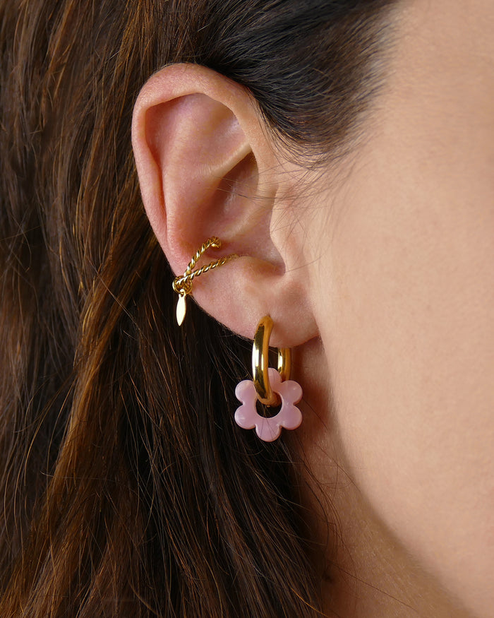 Boucles d'oreilles CAMÉLIA - Rose