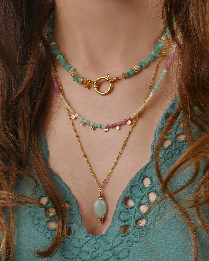 Collier BLISS - Vert Aqua