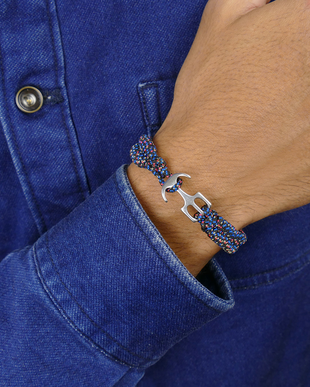 Bracelet CLÉMENT - Bleu Marine – Manoline