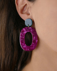 Boucles d'oreilles HOLY - Fuchsia