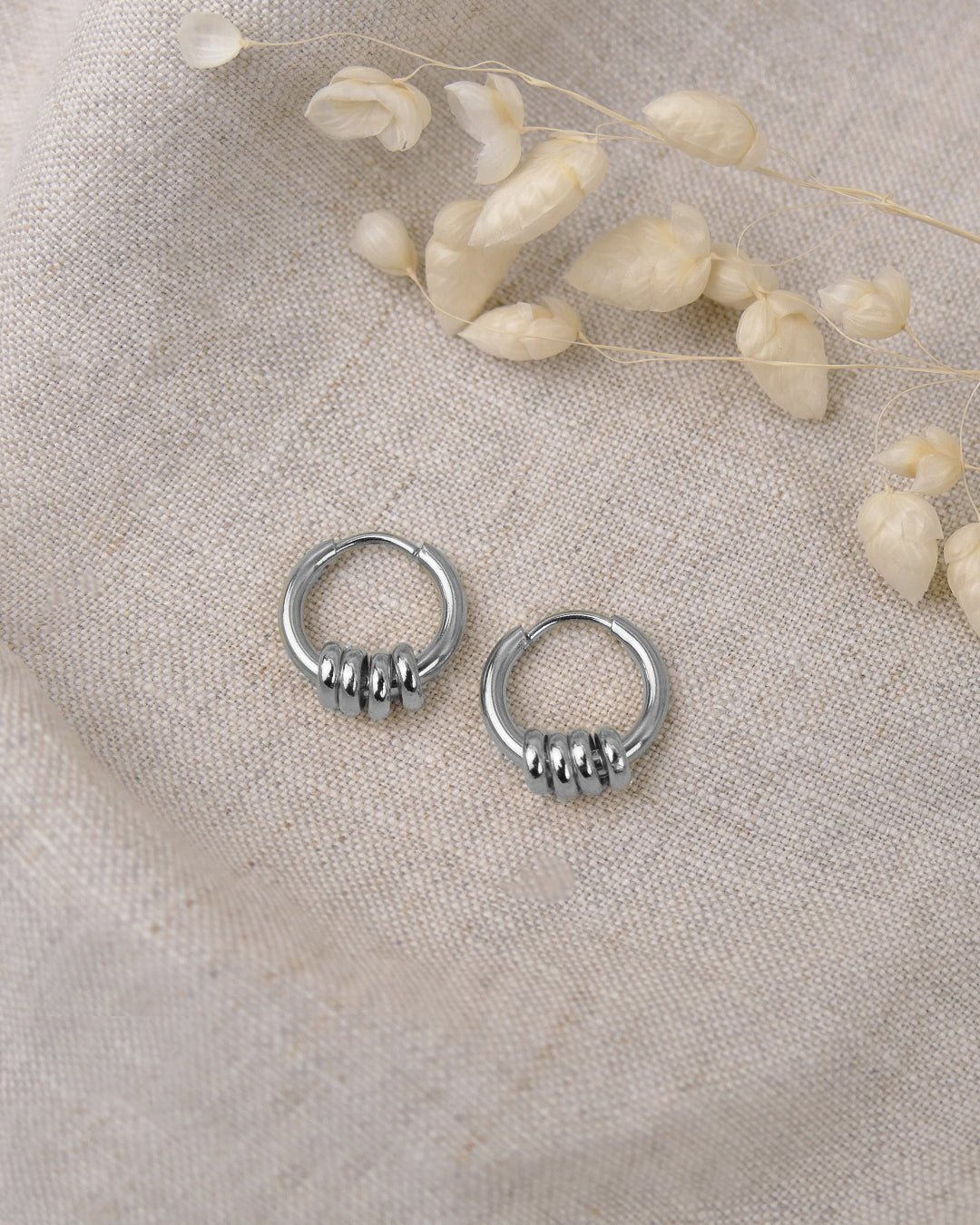 Boucles HOOP Anneaux - Argenté