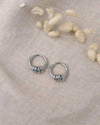Boucles HOOP Anneaux - Argenté