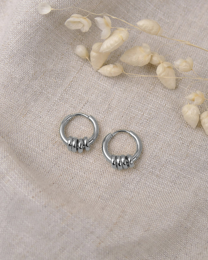Boucles HOOP Anneaux - Argenté
