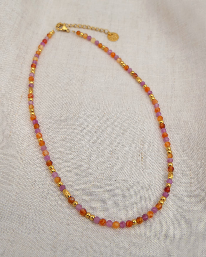 Collier Choker IGUA - Orange Doré