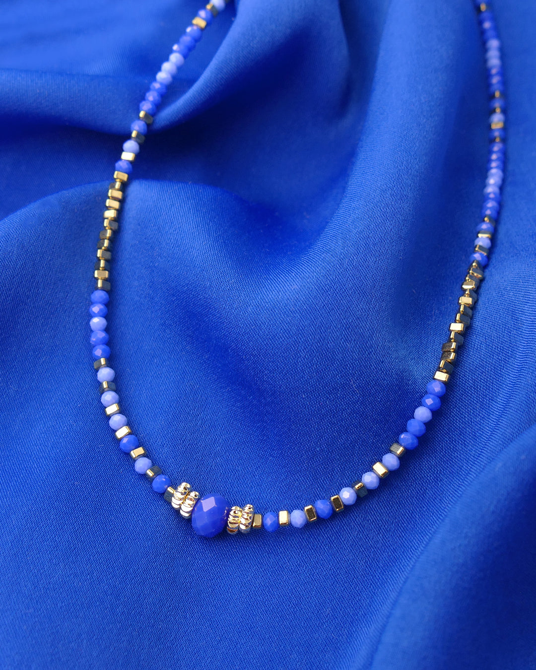 Collier INDIRA - Bleu