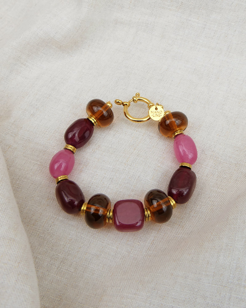 Bracelet KALINDA - Prune