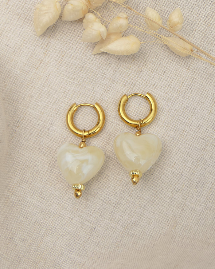 Boucles d'oreilles KARLY - Beige