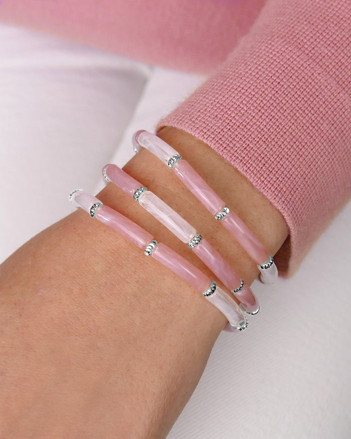 Bracelet MINI BOYA - Rose Argenté