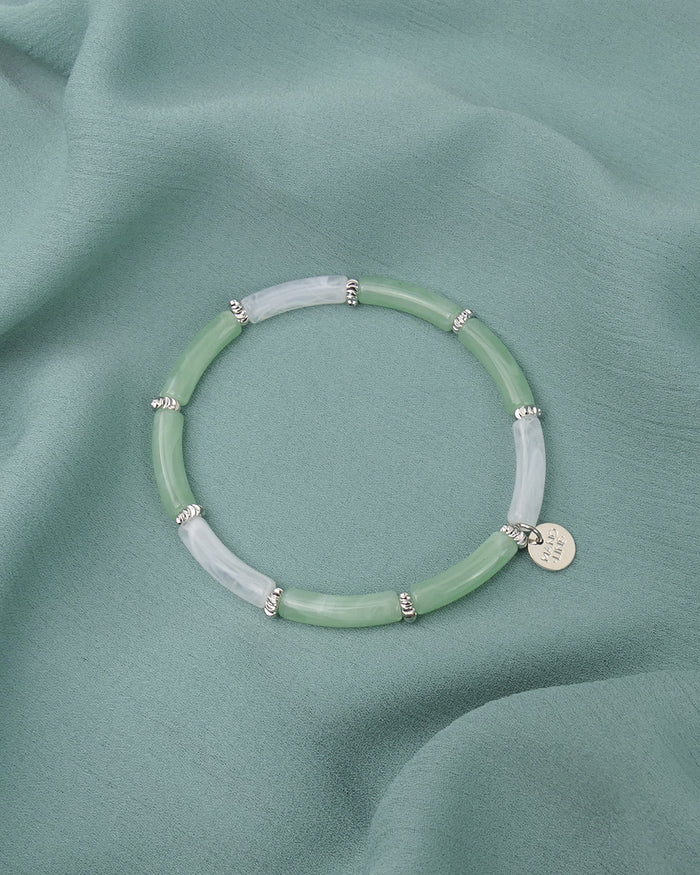 Bracelet MINI BOYA - Vert menthe Argenté