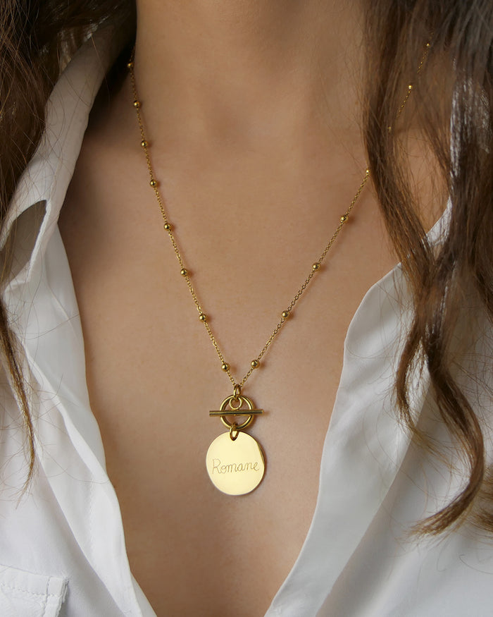 Collier NORA - médaille à graver