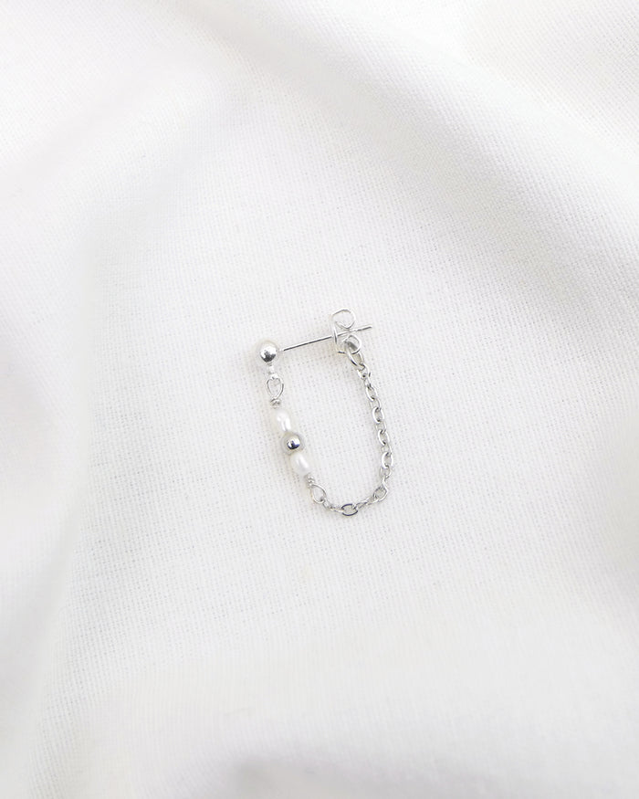Boucle NOUR PEARL - Argenté