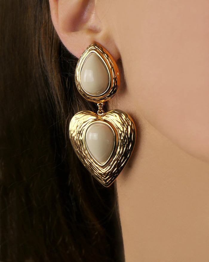 Boucles d'oreilles PAXTON - Beige