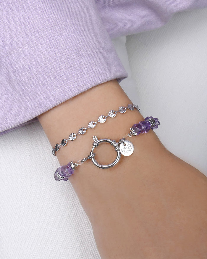 Bracelet TIAMO - Lila Argenté