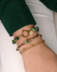 Bracelet TIAMO - Vert Doré