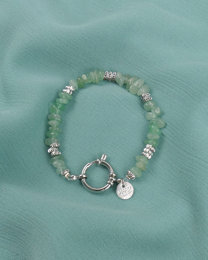 Bracelet TIAMO - Vert menthe Argenté